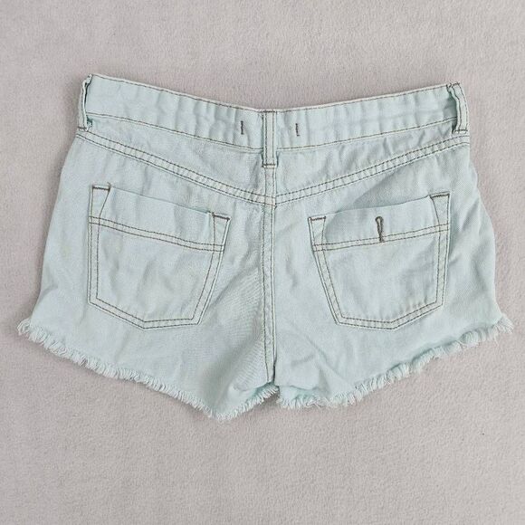Free People Women's Light Wash Denim Shorts 25 - Picture 2 of 5